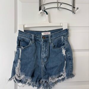 Medium Wash Stretchy Women's Jean Shorts